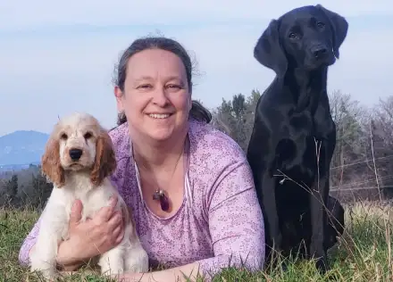 Heike mit Mia und Violetta
